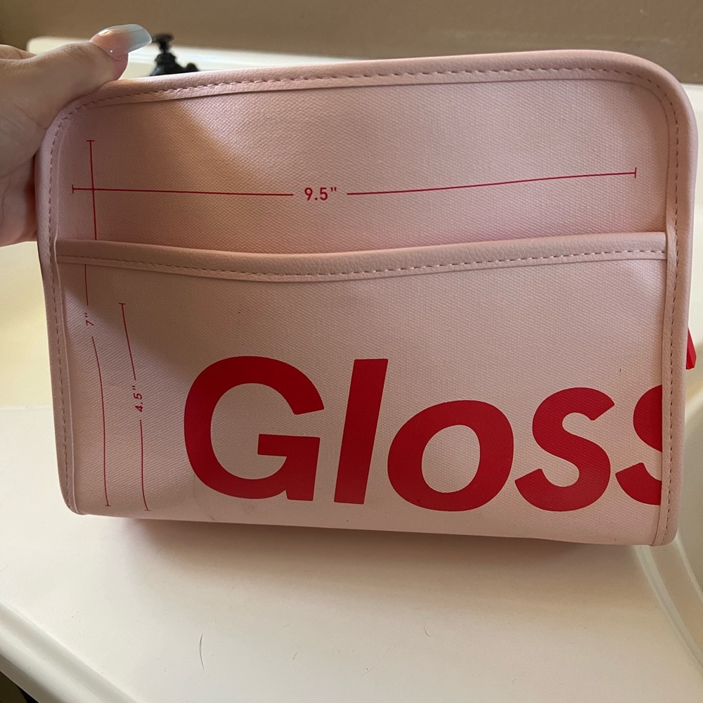 Glossier makeup bag